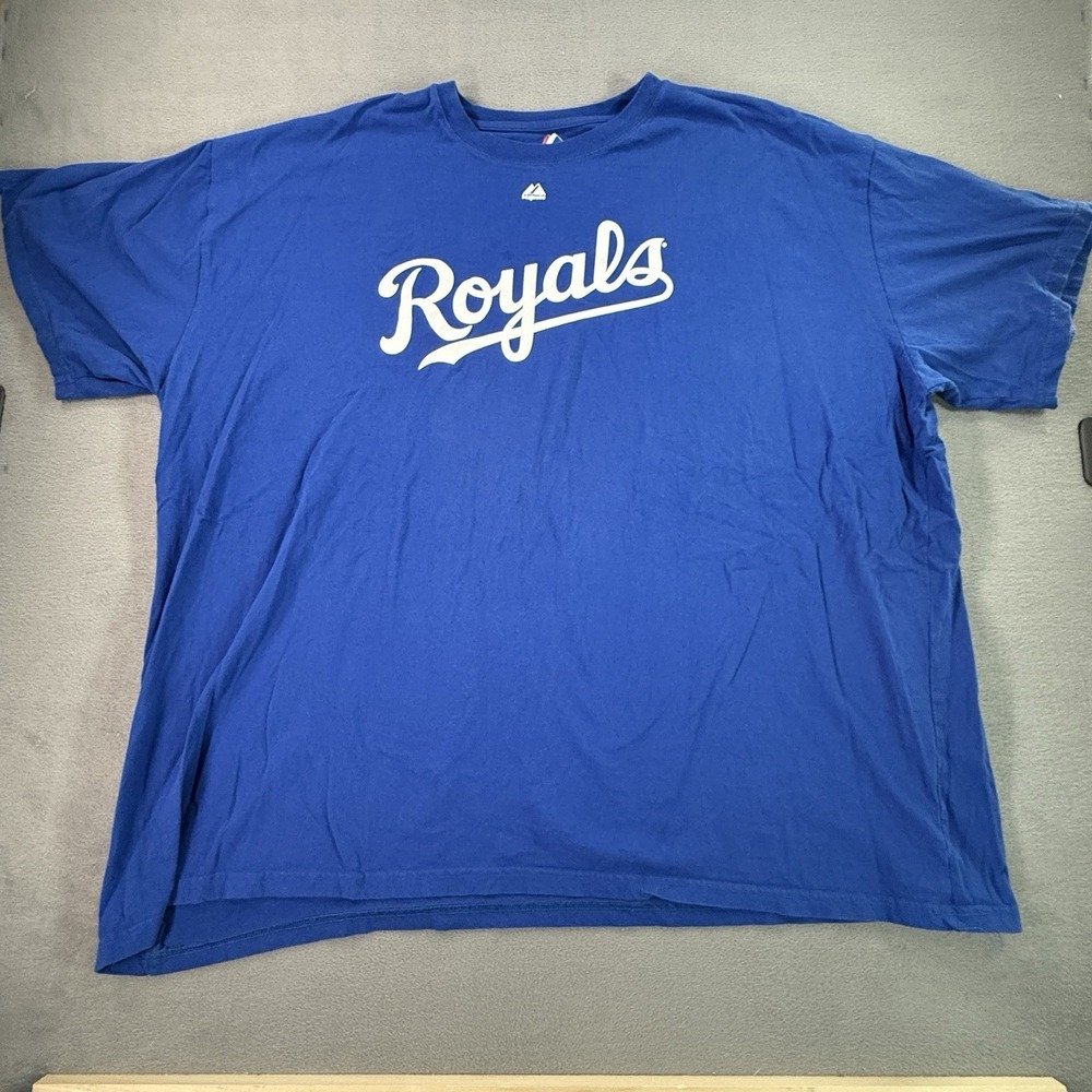 Majestic Kansas City Royals MLB Baseball Tee 5XL Blue